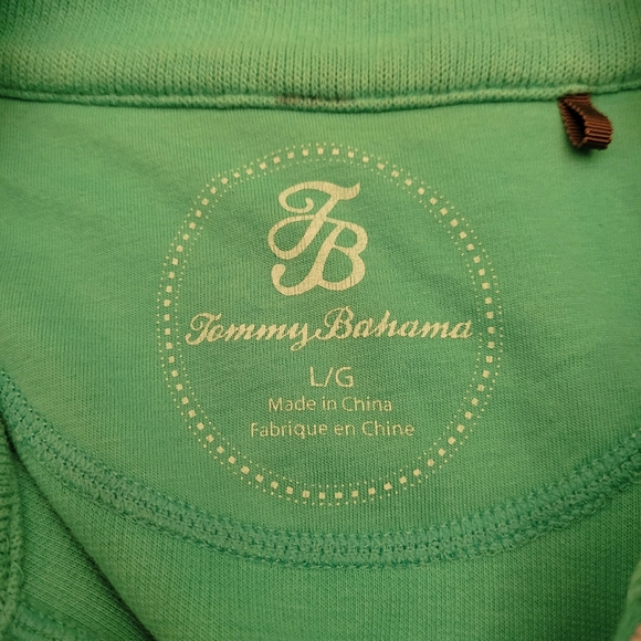 Tommy Bahama Teal zip-up size large - Picture 5 of 6